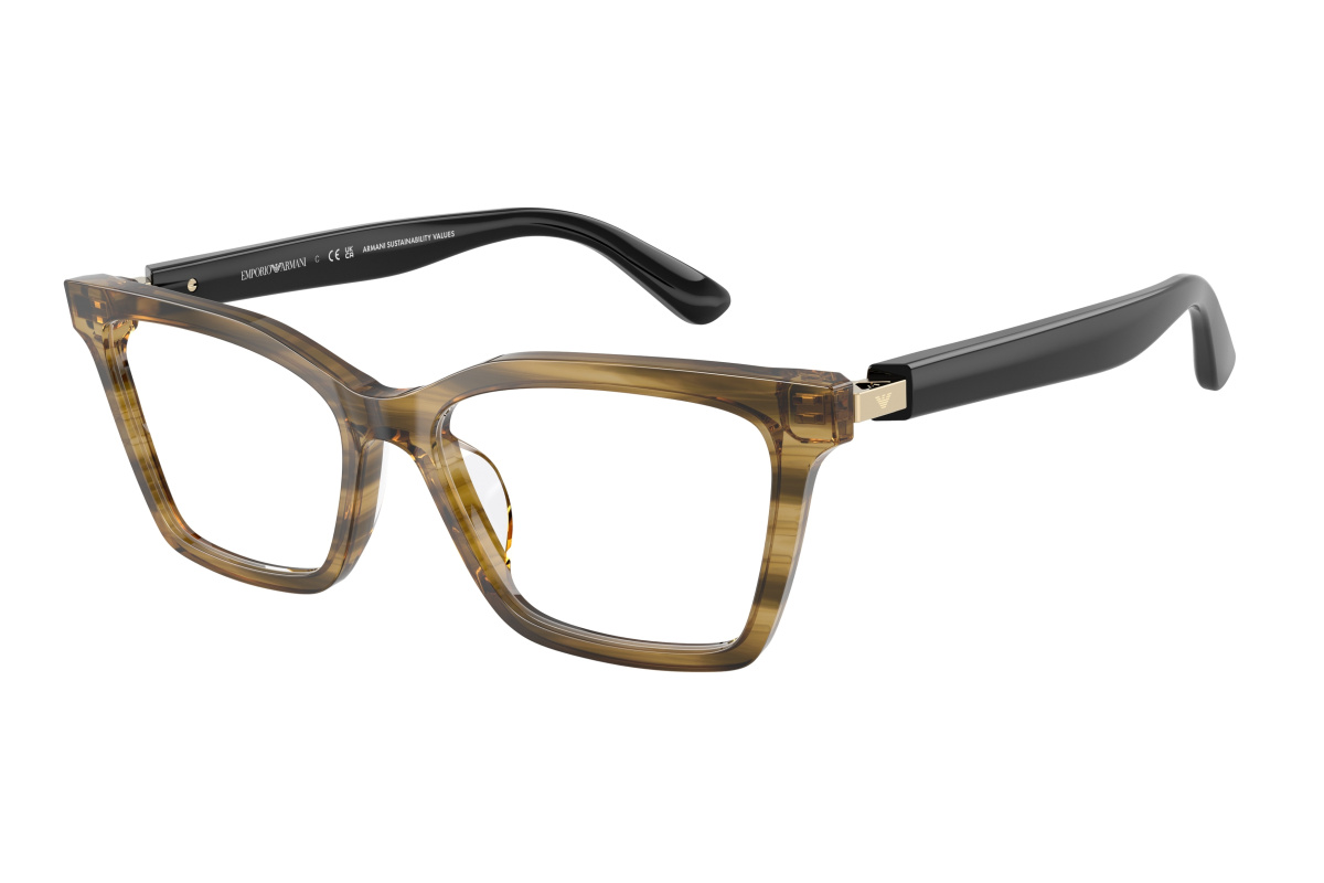 Emporio Armani EA3261U_6267 Shiny Striped Green