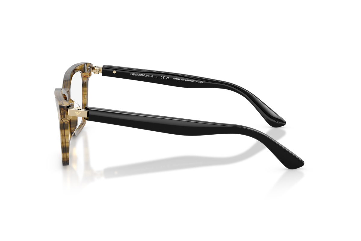 Emporio Armani EA3261U_6267 Shiny Striped Green
