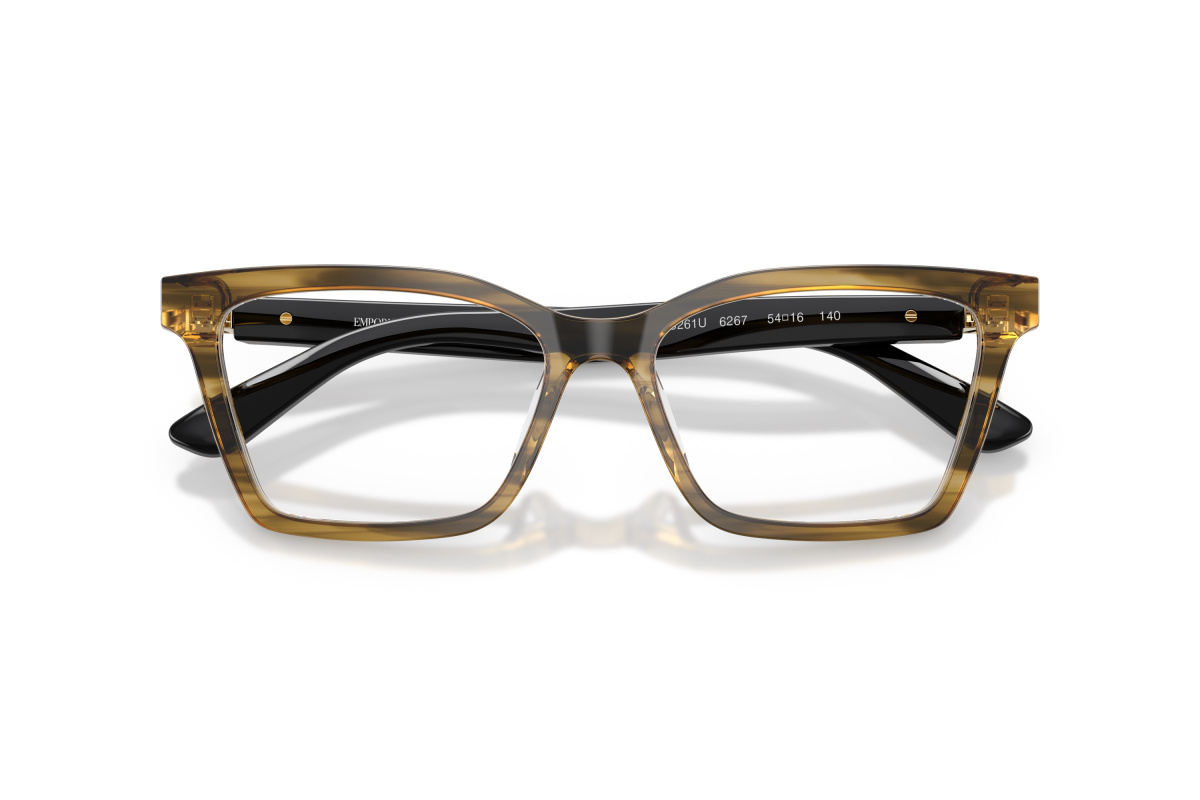 Emporio Armani EA3261U_6267 Shiny Striped Green