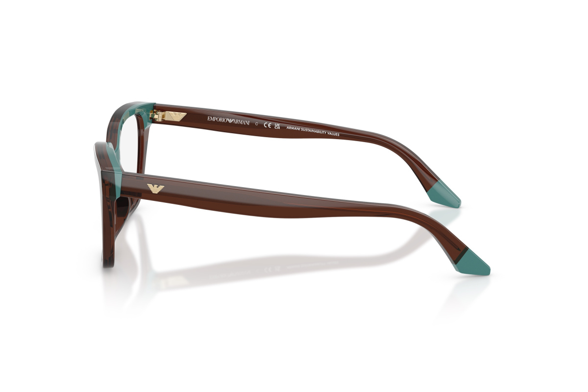 Emporio Armani EA3270U_6318 Transparent Brown/Teal