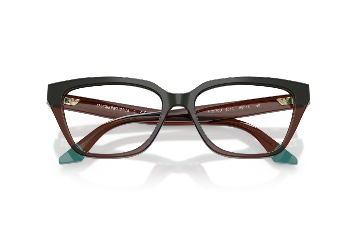Emporio Armani EA3270U_6318 Transparent Brown/Teal