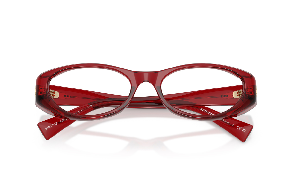 Miu Miu MU 03ZV_25M1O1 Rosso Trasparente