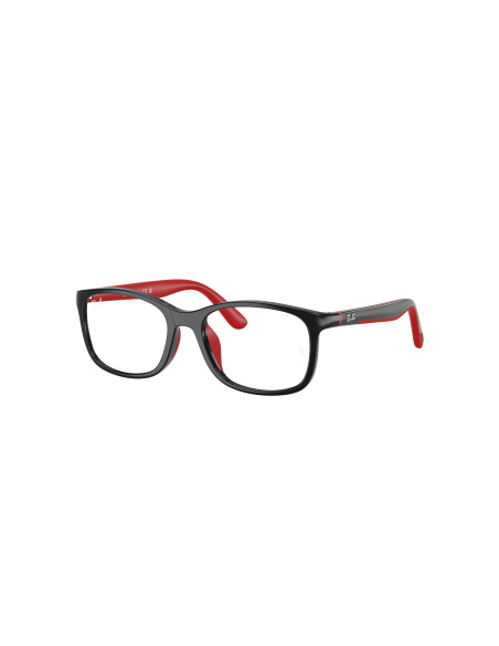 Ray-Ban RY1644_3928 Nero su rosso effetto gommato