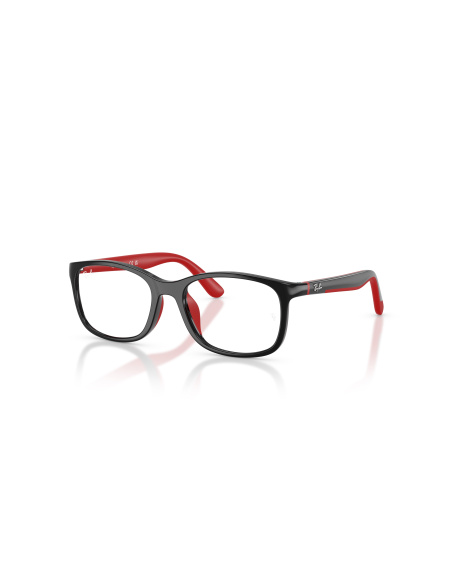Ray-Ban RY1644_3928 Nero su rosso effetto gommato