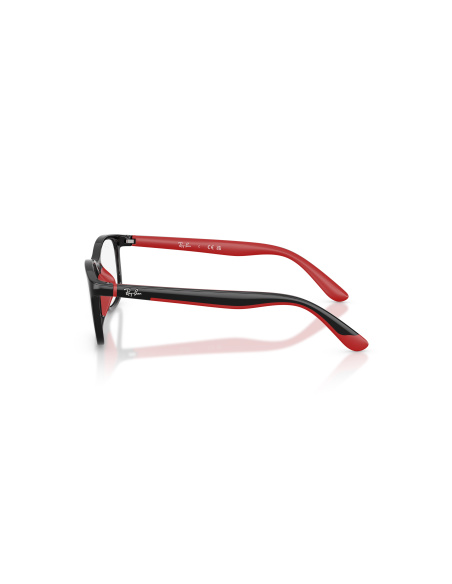 Ray-Ban RY1644_3928 Nero su rosso effetto gommato