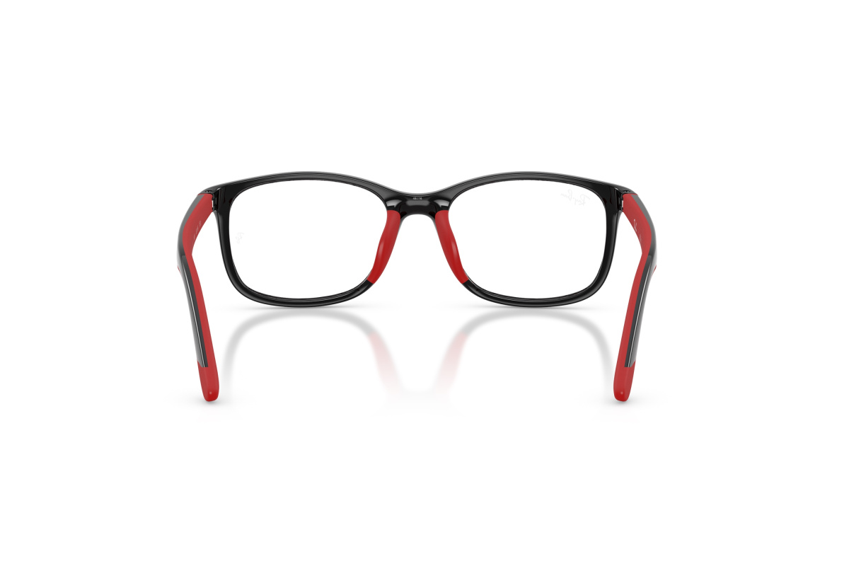 Ray-Ban RY1644_3928 Nero su rosso effetto gommato