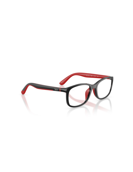 Ray-Ban RY1644_3928 Nero su rosso effetto gommato
