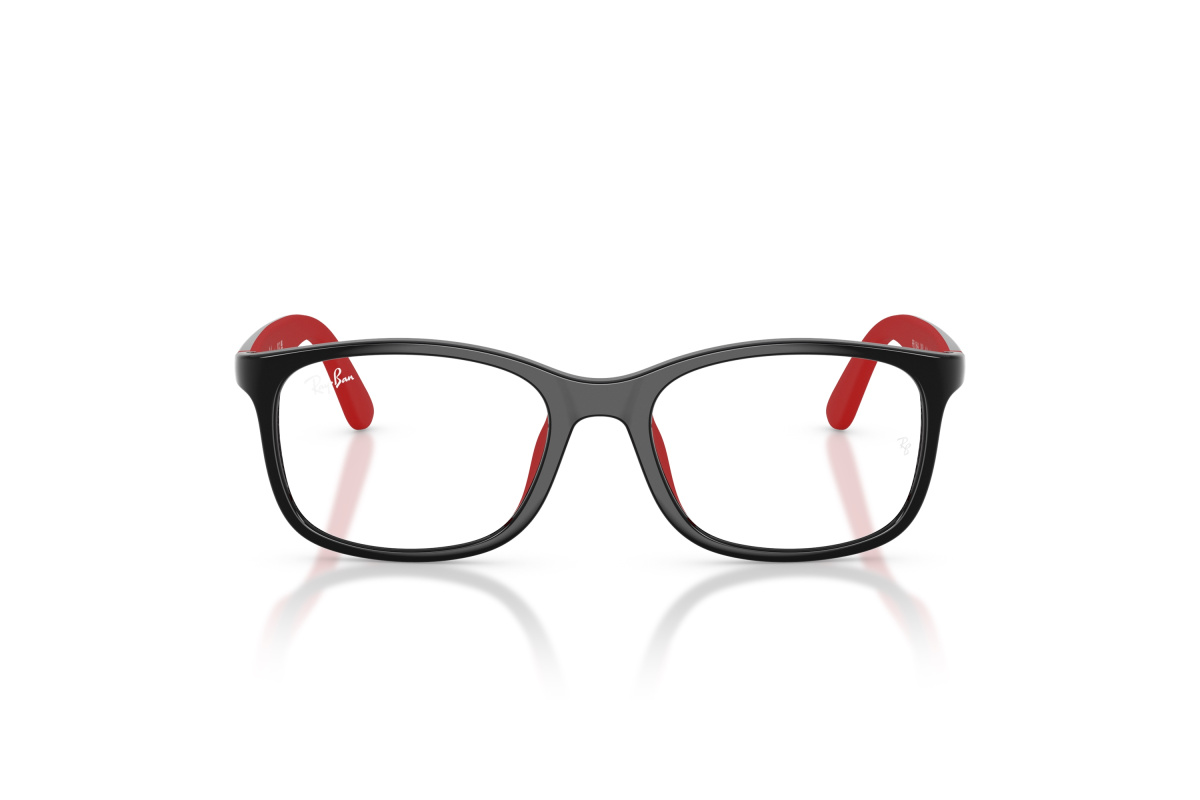 Ray-Ban RY1644_3928 Nero su rosso effetto gommato