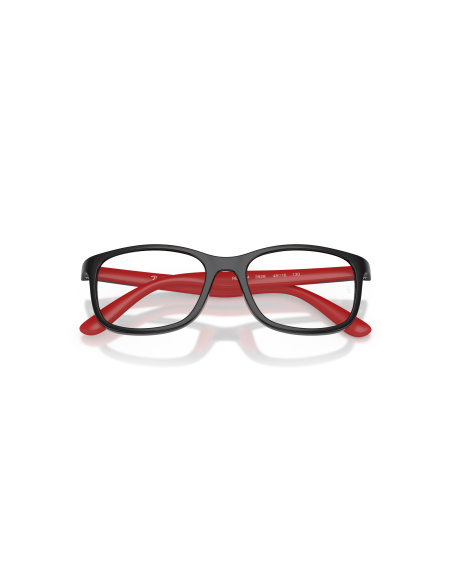 Ray-Ban RY1644_3928 Nero su rosso effetto gommato