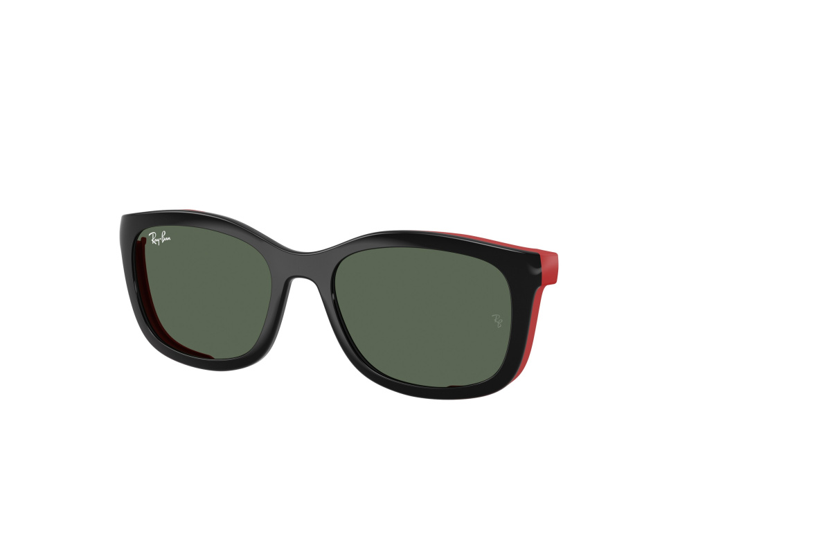 Ray-Ban RY1644C_392871 Nero su rosso effetto gommato