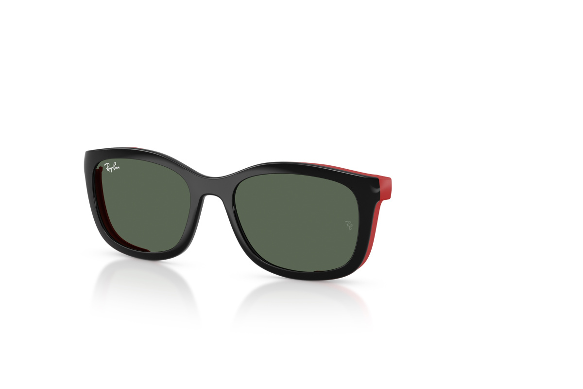 Ray-Ban RY1644C_392871 Nero su rosso effetto gommato