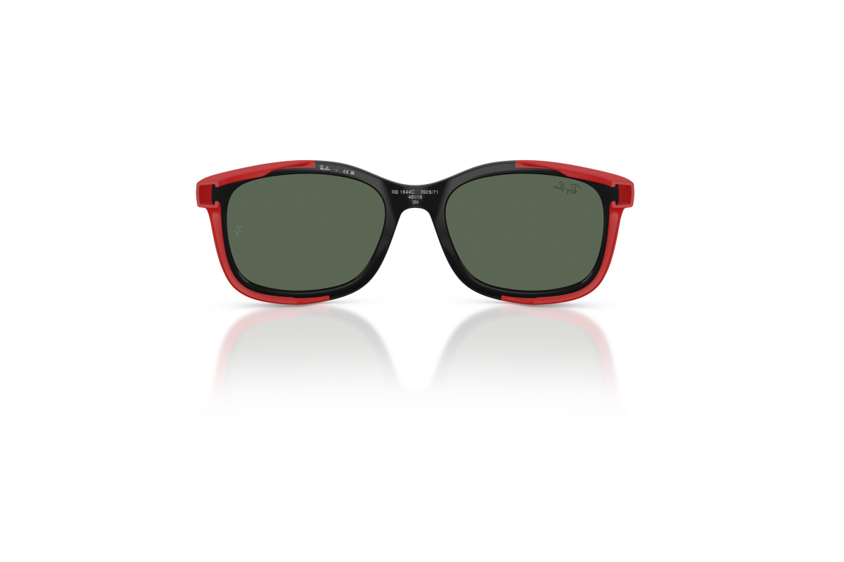 Ray-Ban RY1644C_392871 Nero su rosso effetto gommato