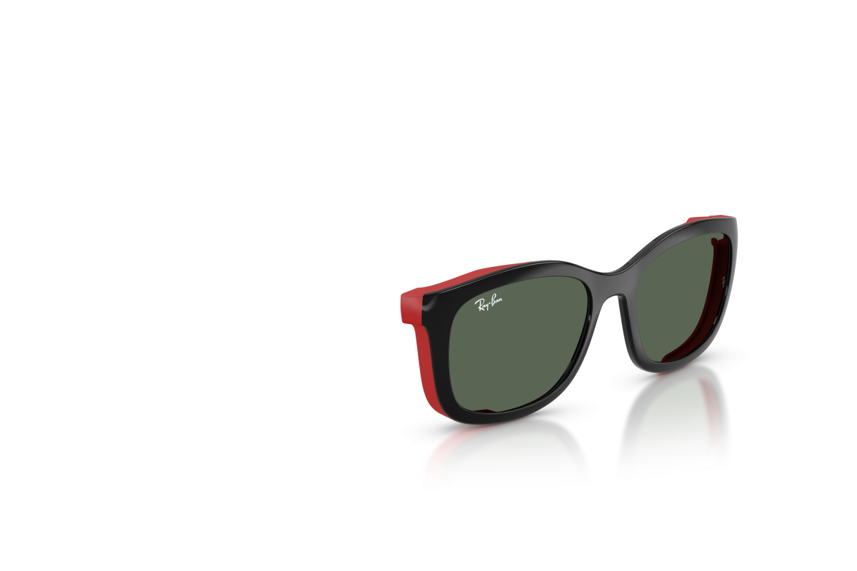 Ray-Ban RY1644C_392871 Nero su rosso effetto gommato