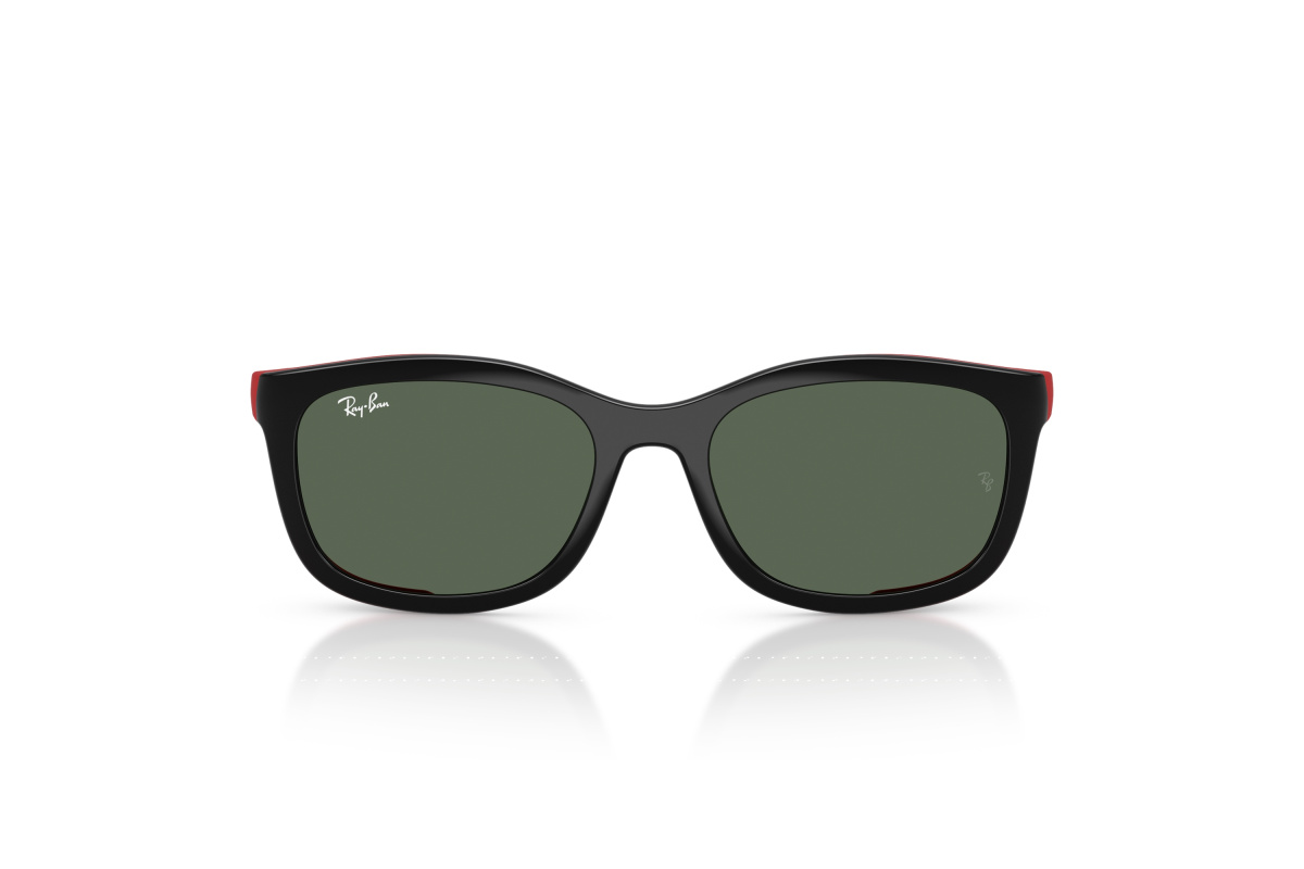 Ray-Ban RY1644C_392871 Nero su rosso effetto gommato