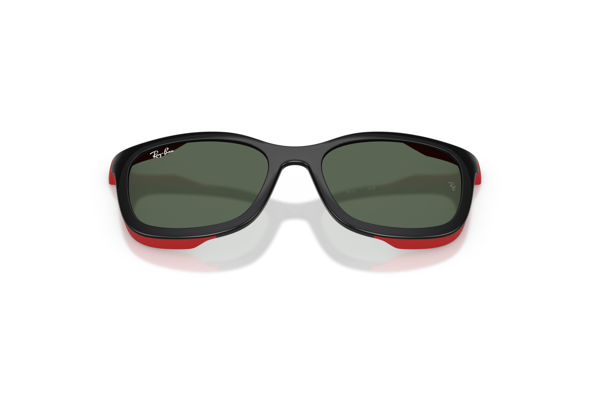 Ray-Ban RY1644C_392871 Nero su rosso effetto gommato