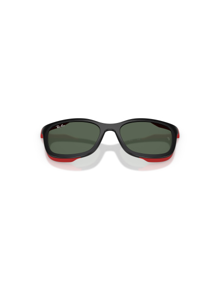 Ray-Ban RY1644C_392871 Nero su rosso effetto gommato