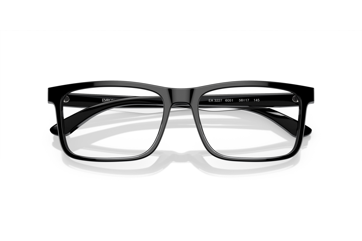 Emporio Armani EA3227_6051 Nero lucido/Cristallo Top