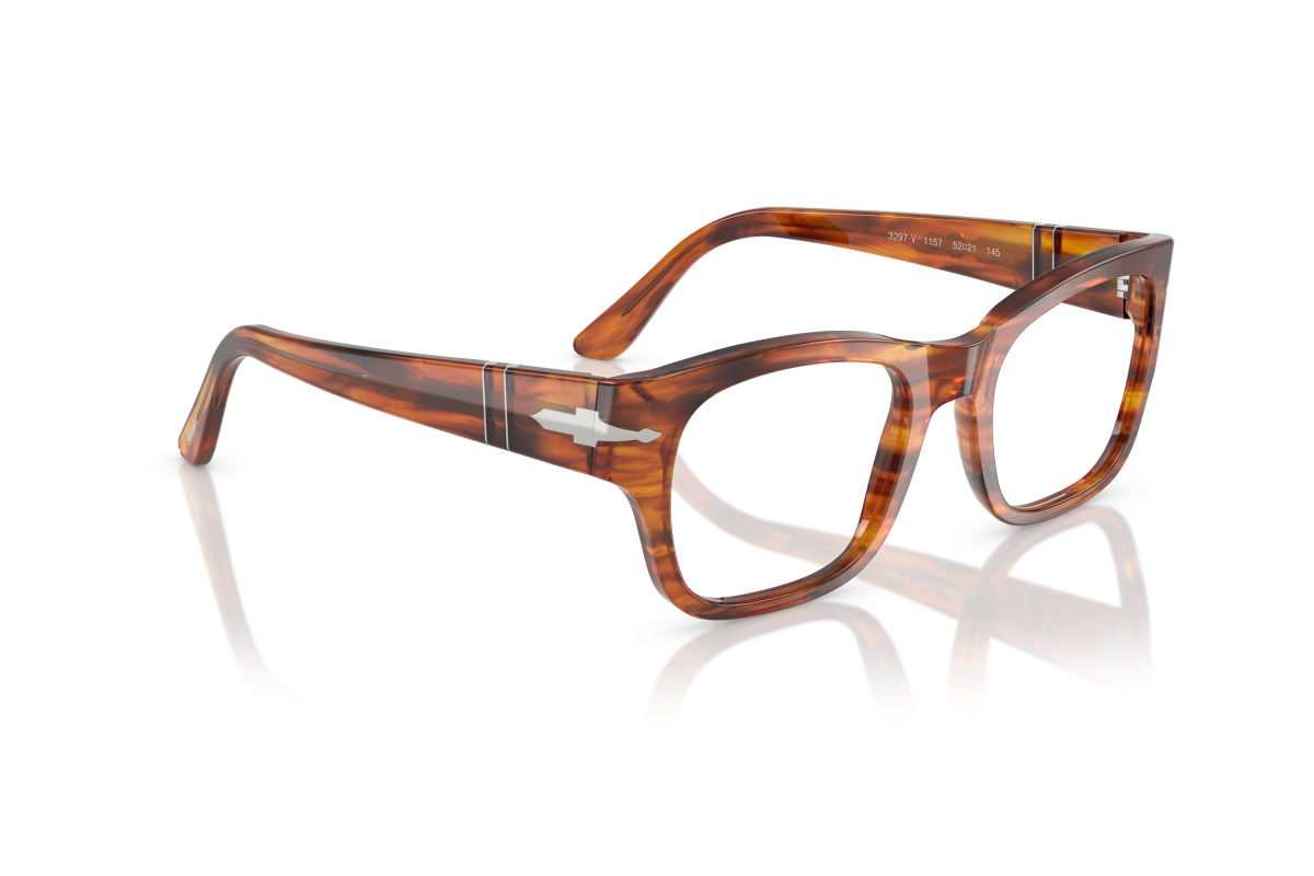 Persol PO3297V_1157 Striato Marrone | Ottica Salvatore Munda