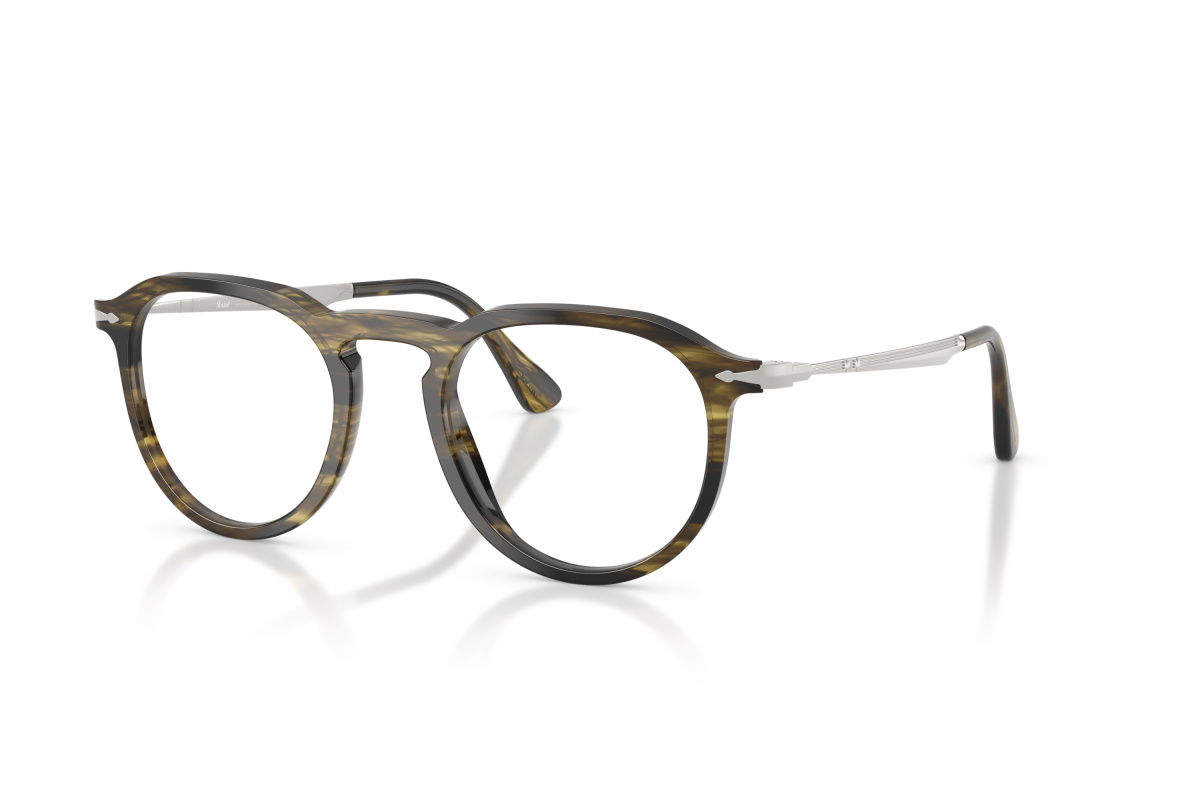Persol PO3387V_1237 Striped Black & Olive Green