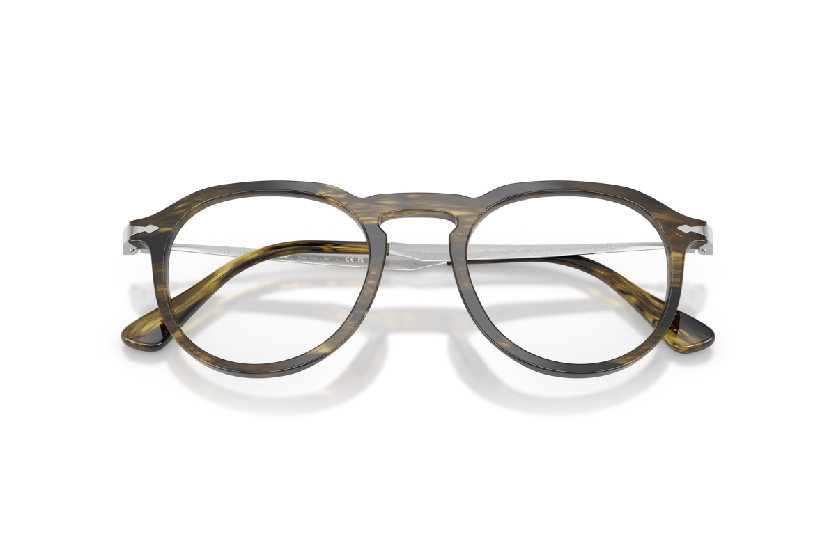 Persol PO3387V_1237 Striped Black & Olive Green