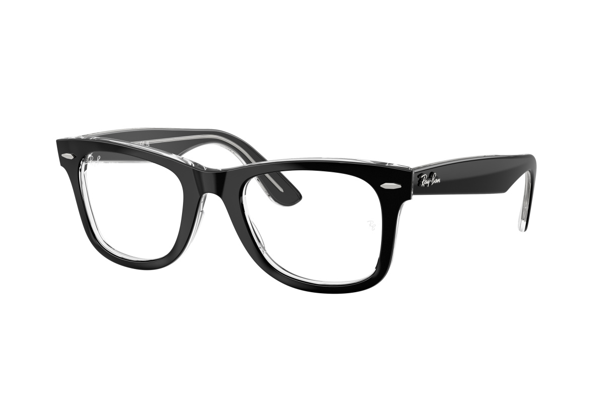 Ray-Ban RX4340V_2034 Nero su trasparente