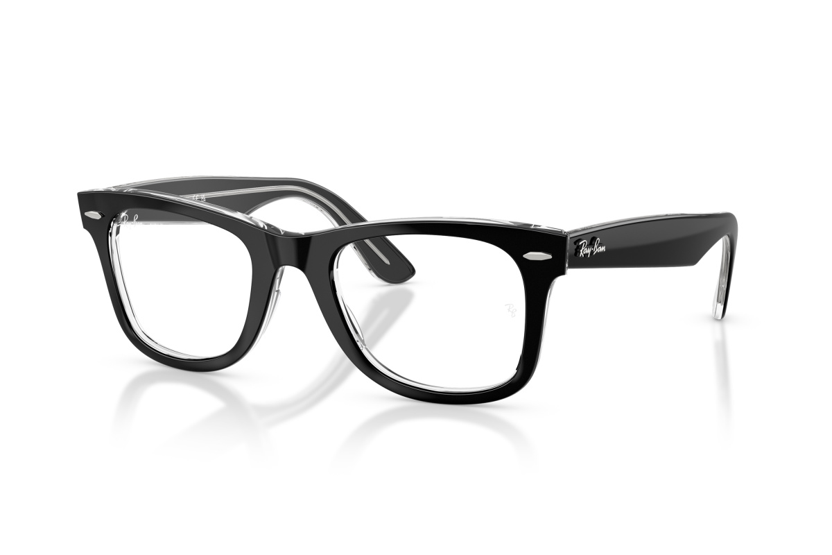 Ray-Ban RX4340V_2034 Nero su trasparente