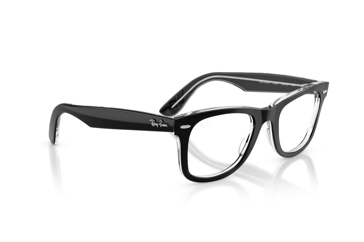 Ray-Ban RX4340V_2034 Nero su trasparente